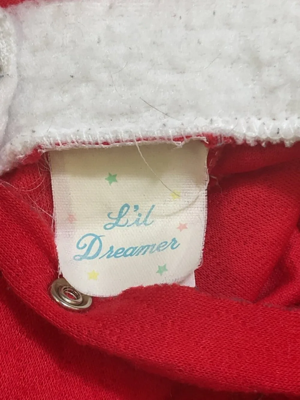 Lil Dreamer Vintage Quilted Santa Baby Footie Romper & Hat Christmas Set New Bor